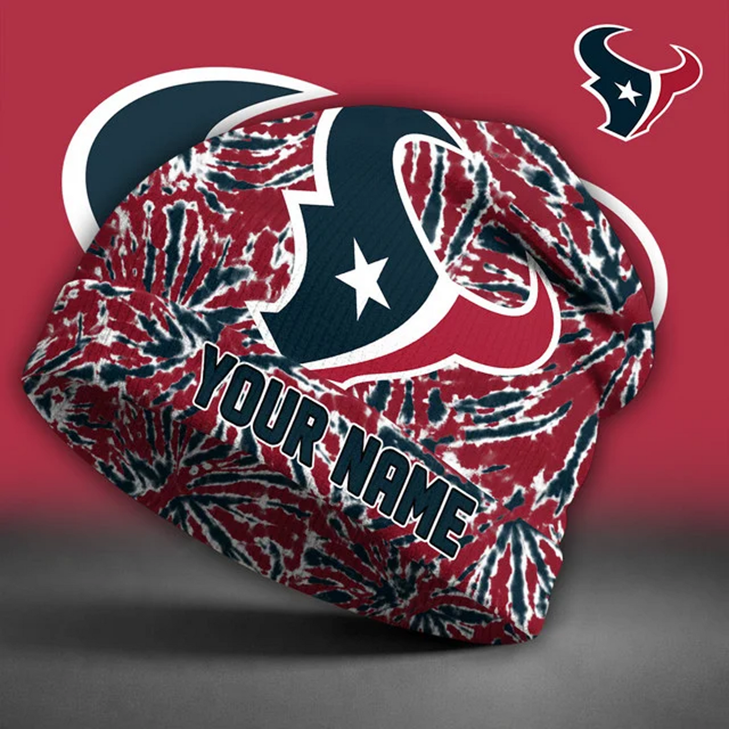 HOU X NFL Beanie Hat Custom Name Gifts For Fans - Limited Edition NAK NHT