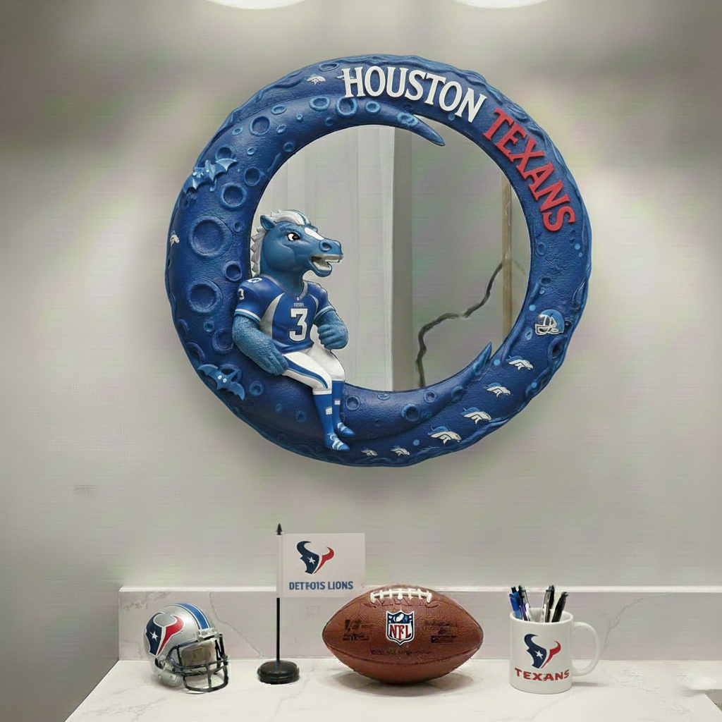 HT x NFL Moonlit  Custom Shaped Mirror - Personalized Gifts NAK CTKT