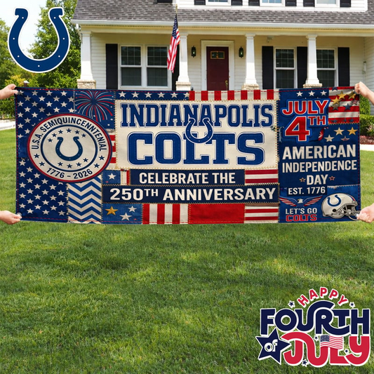 IC Premium NFL Patchwork America 250 Fabric Banner DDT NTL