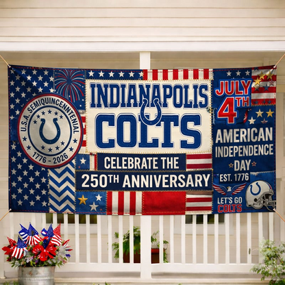 IC Premium NFL Patchwork America 250 Fabric Banner DDT NTL