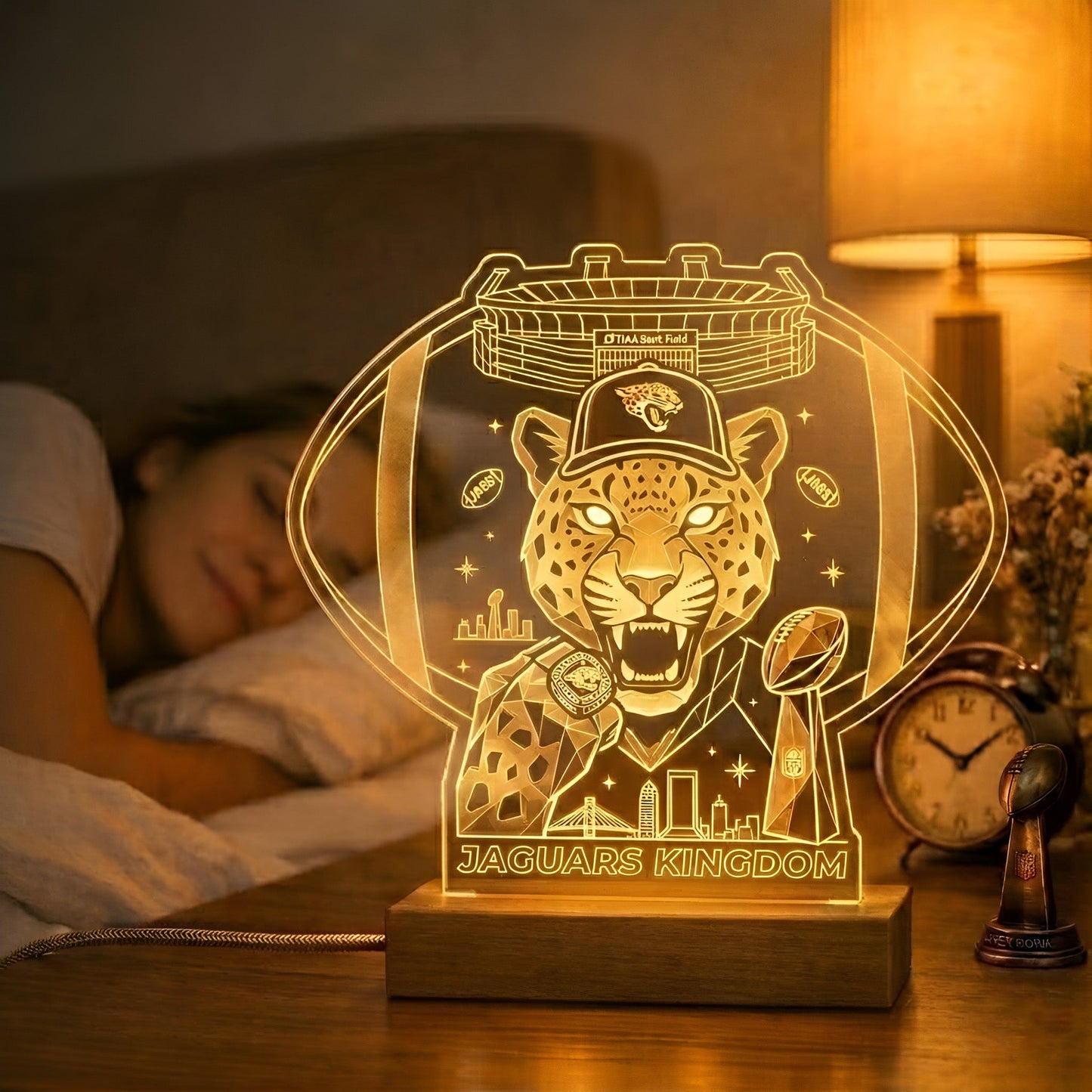 JJ  x NFL Acrylic LED Desk Lamp NAK NTN