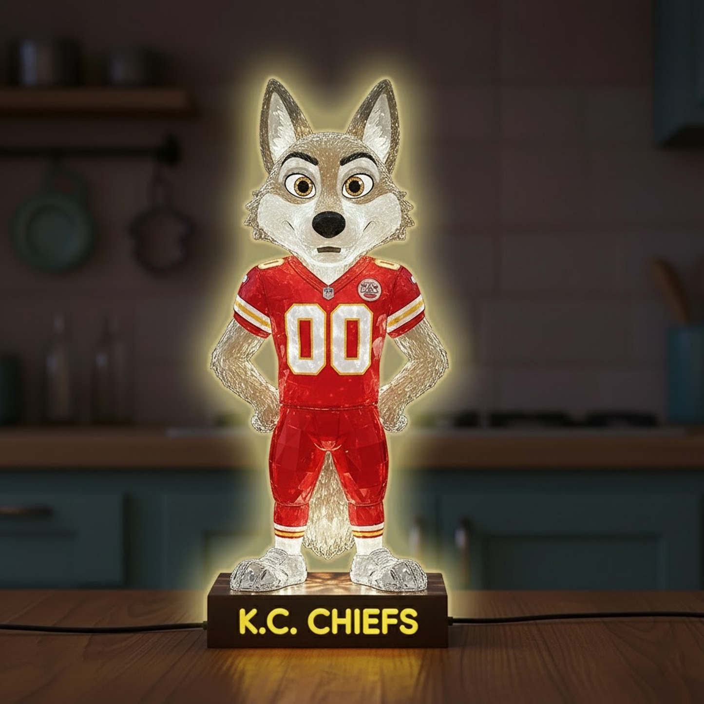 KC X NFL Funny Characters Acrylic Light Box - Personalized Gifts NAK NHT