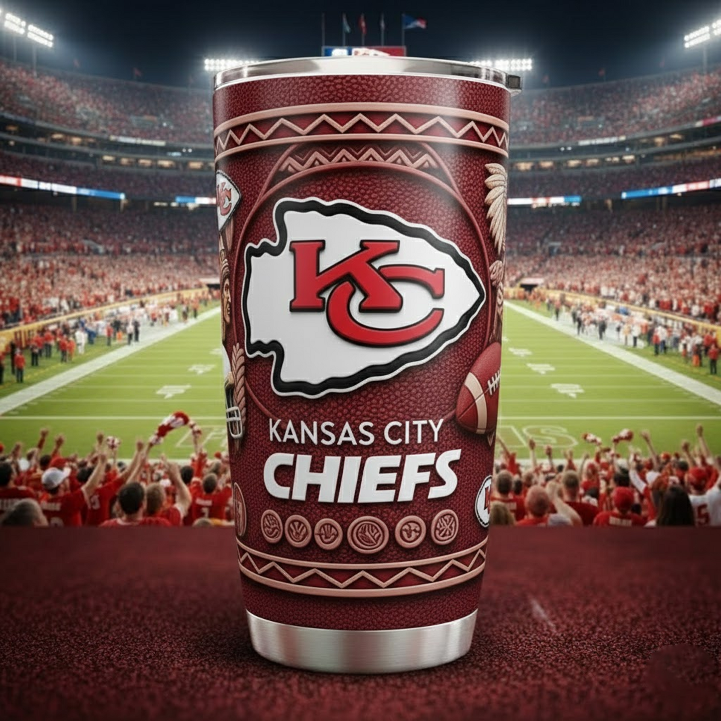 KC X NFL mascot-shaped thermal mug V2 NAK NHT