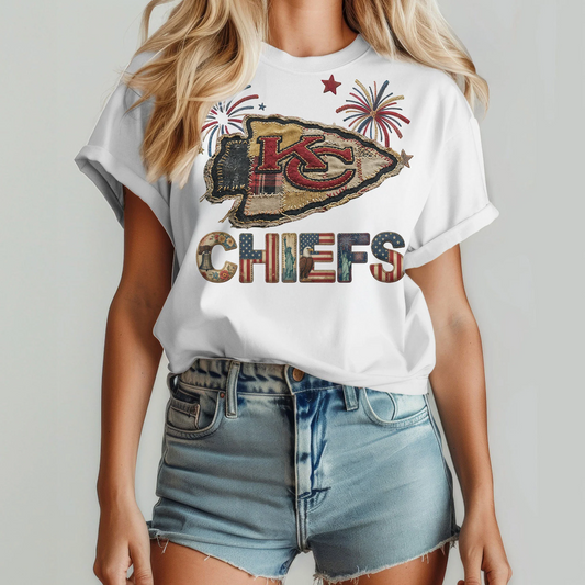 KCC Premium NFL 250th Anniversary Of America Patchwork Women Shirt DDT CTND