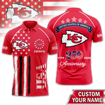 KCC Premium NFL American Semiquincentennial Polo Shirt DDT NTL