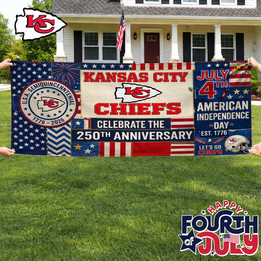 KCC Premium NFL Patchwork America 250 Fabric Banner DDT NTL