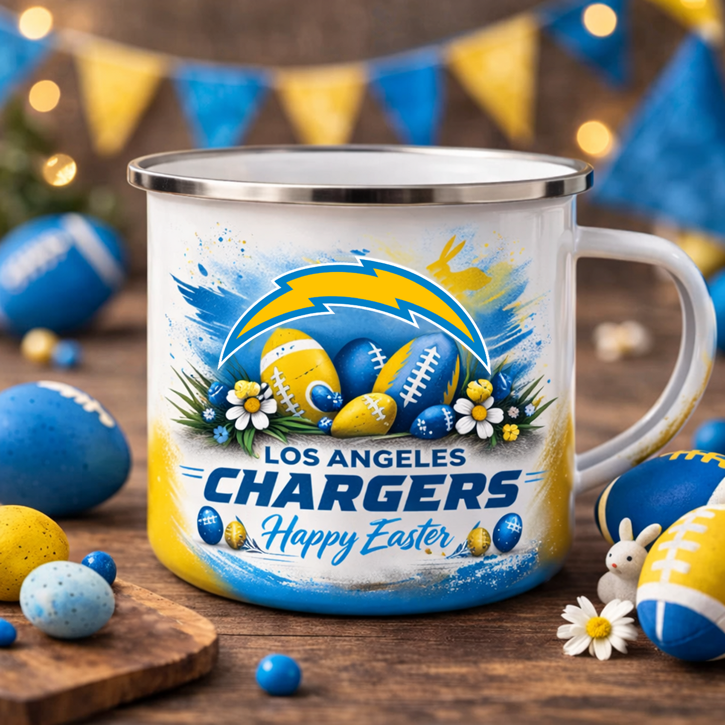 LAC X NFL Easter-themed enamel mug NAK NHT