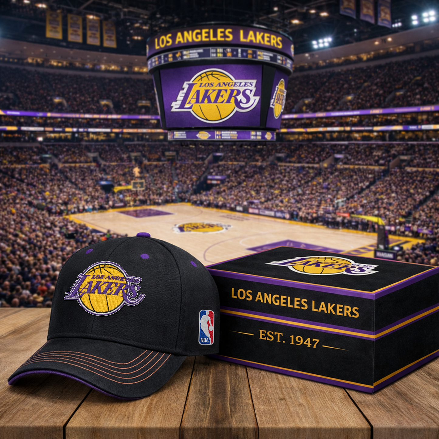 LAL x NBA Classic Fan Snapback Hat NAK NHT