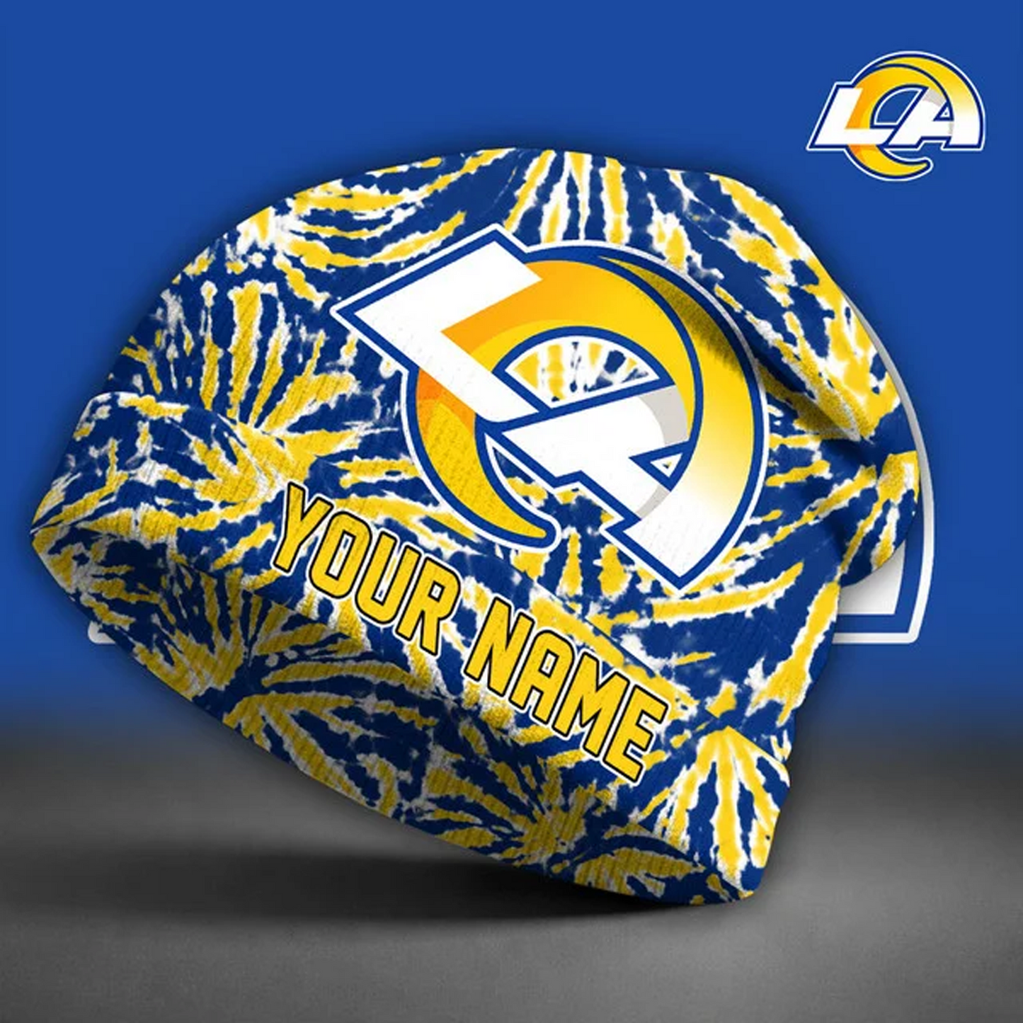 LAR X NFL Beanie Hat Custom Name Gifts For Fans - Limited Edition NAK NHT