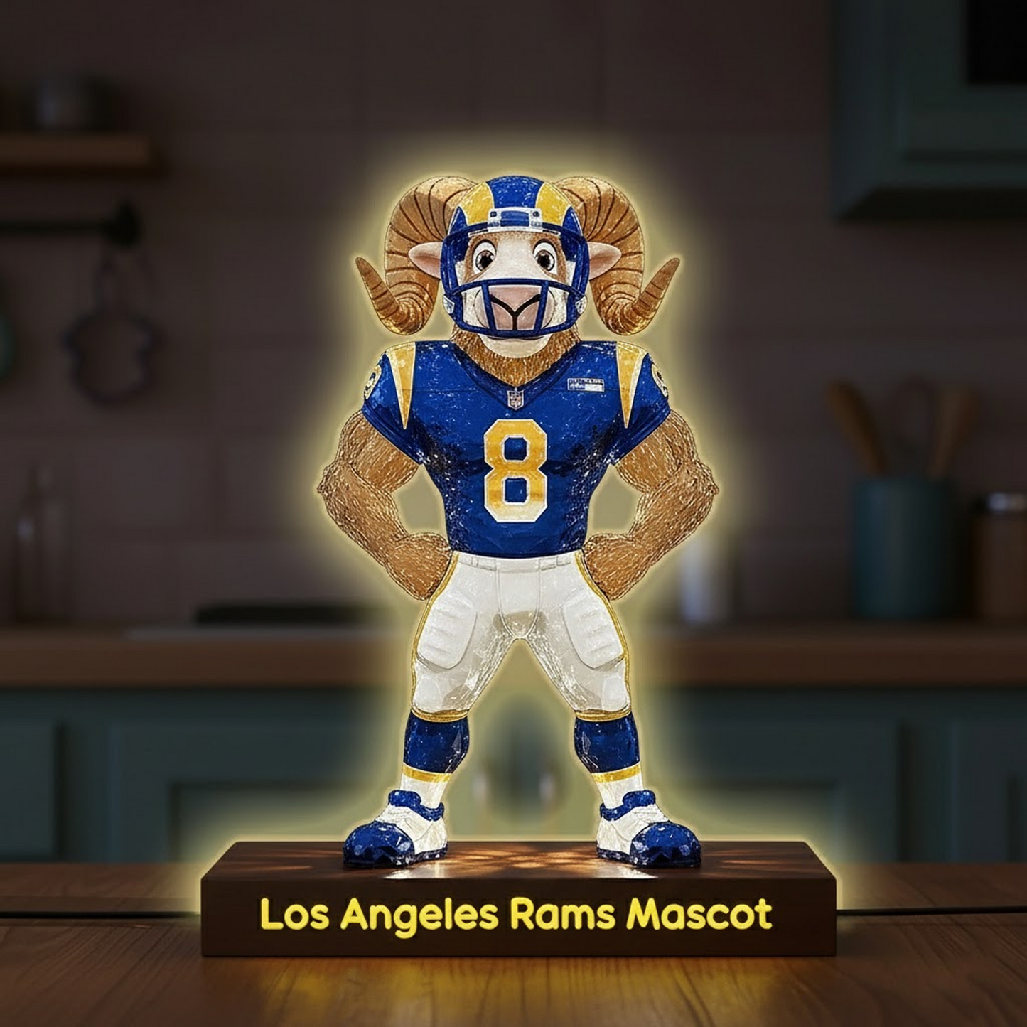 LAR X NFL Funny Characters Acrylic Light Box - Personalized Gifts NAK NHT
