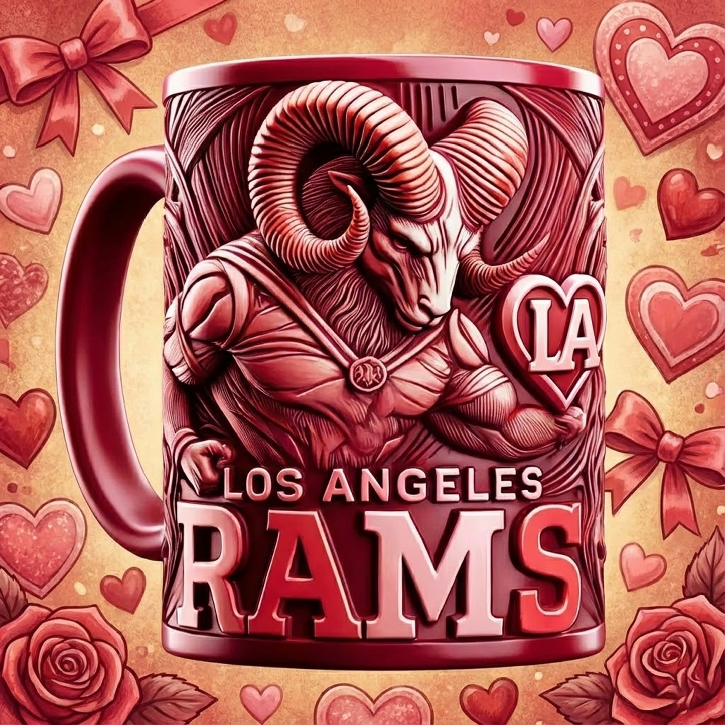 LAR X NFL Love Season Mug - Valentine V2 NAK NHT