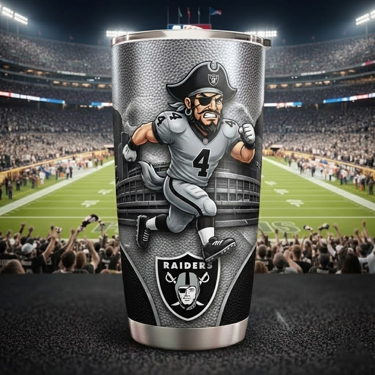 LV X NFL mascot-shaped thermal mug NAK NHT