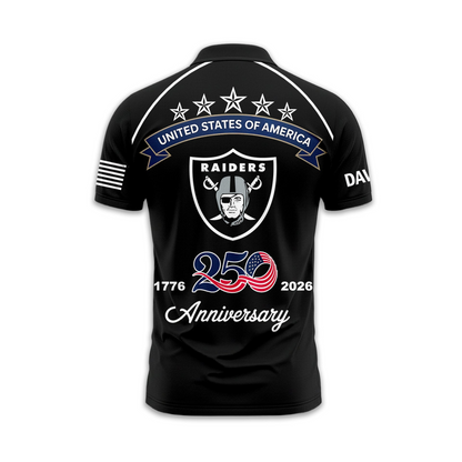 LVR Premium NFL American Semiquincentennial Polo Shirt DDT NTL
