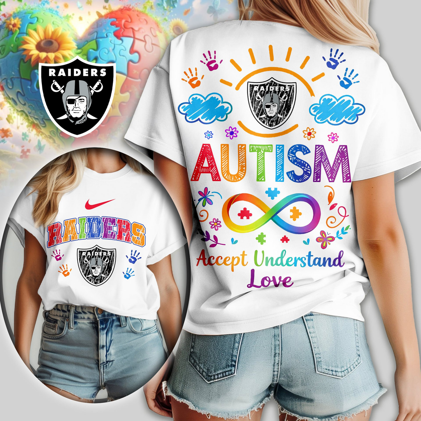 LVR Premium NFL National Autism Acceptance Month Women Shirt DDT NTL