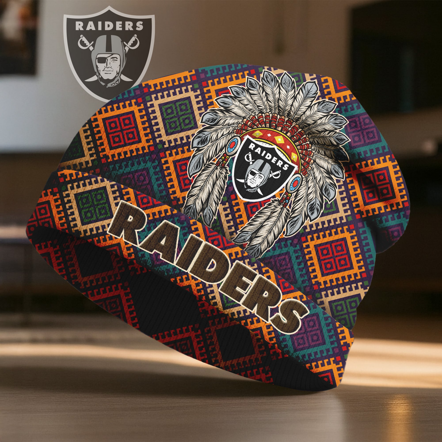 LVR x Premium NFL Native American Heritage Beanie Hat NY NAK CTKT
