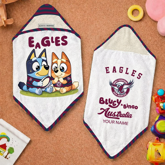 MAN x NRL Cute Baby Bath Hooded Towel NAK NHT