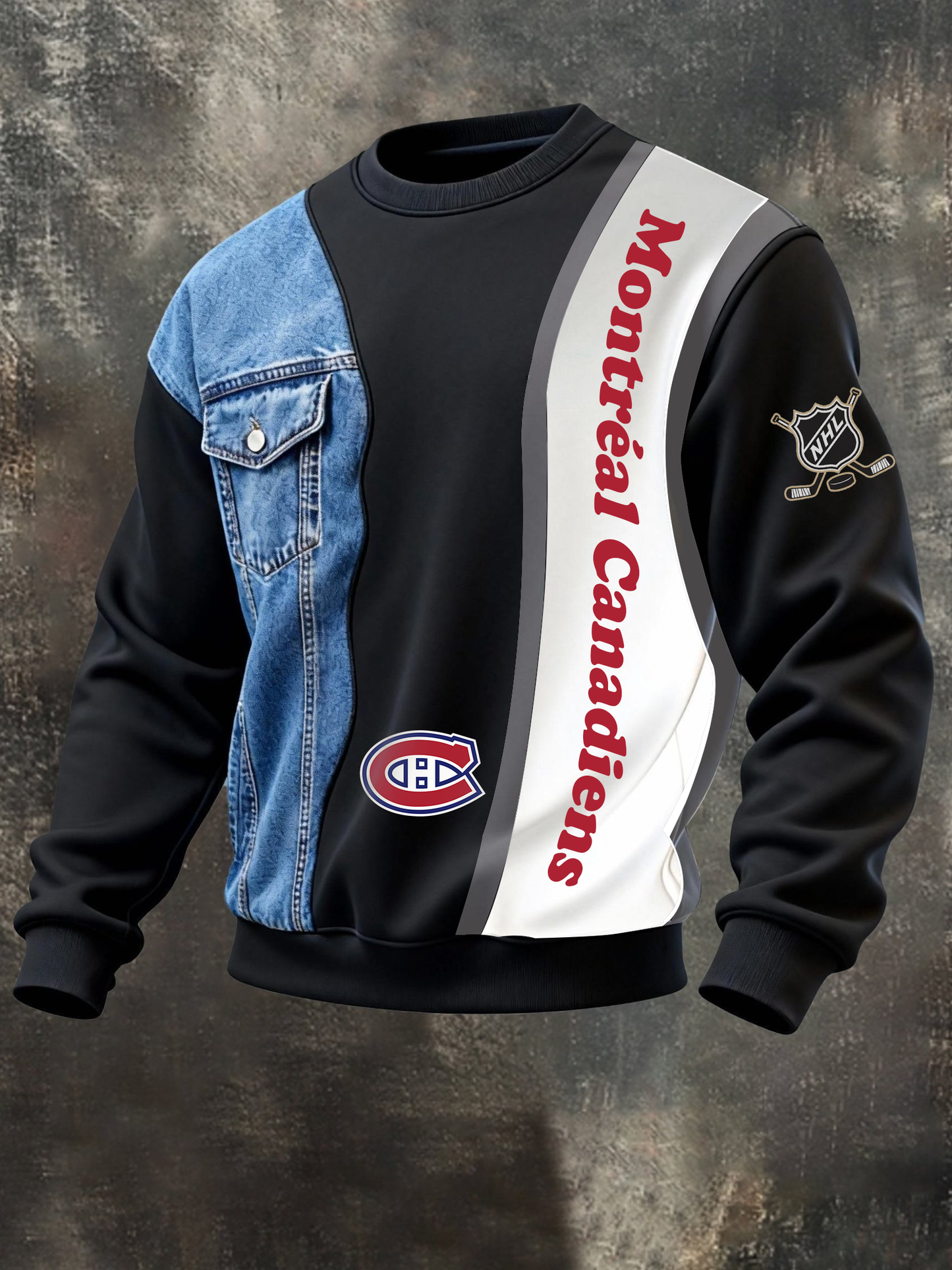 MC x NHL Denim & Sporty Hybrid Jacket Line NAK CTKT