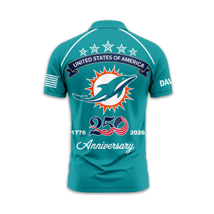 MD Premium NFL American Semiquincentennial Polo Shirt DDT NTL