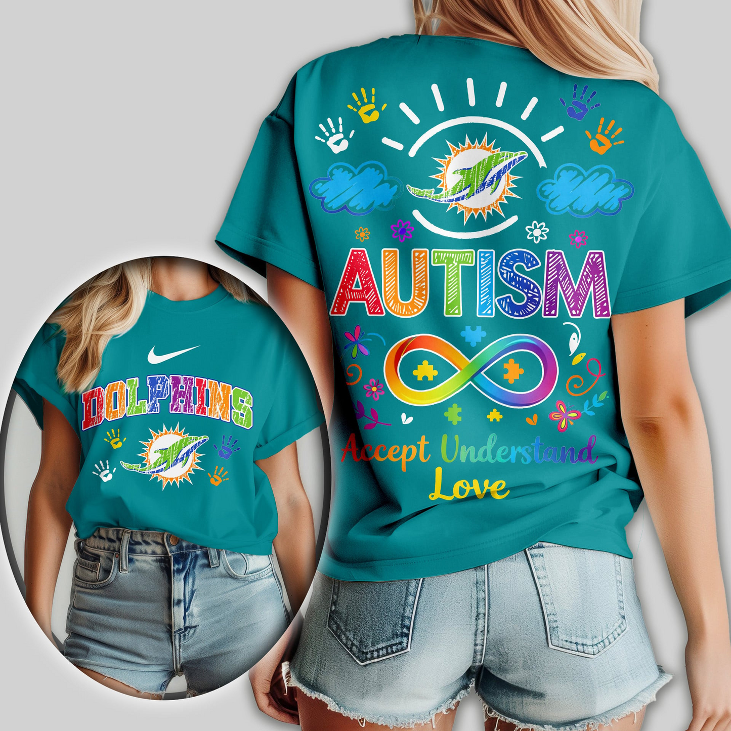 MD Premium NFL National Autism Acceptance Month Women Shirt DDT NTL
