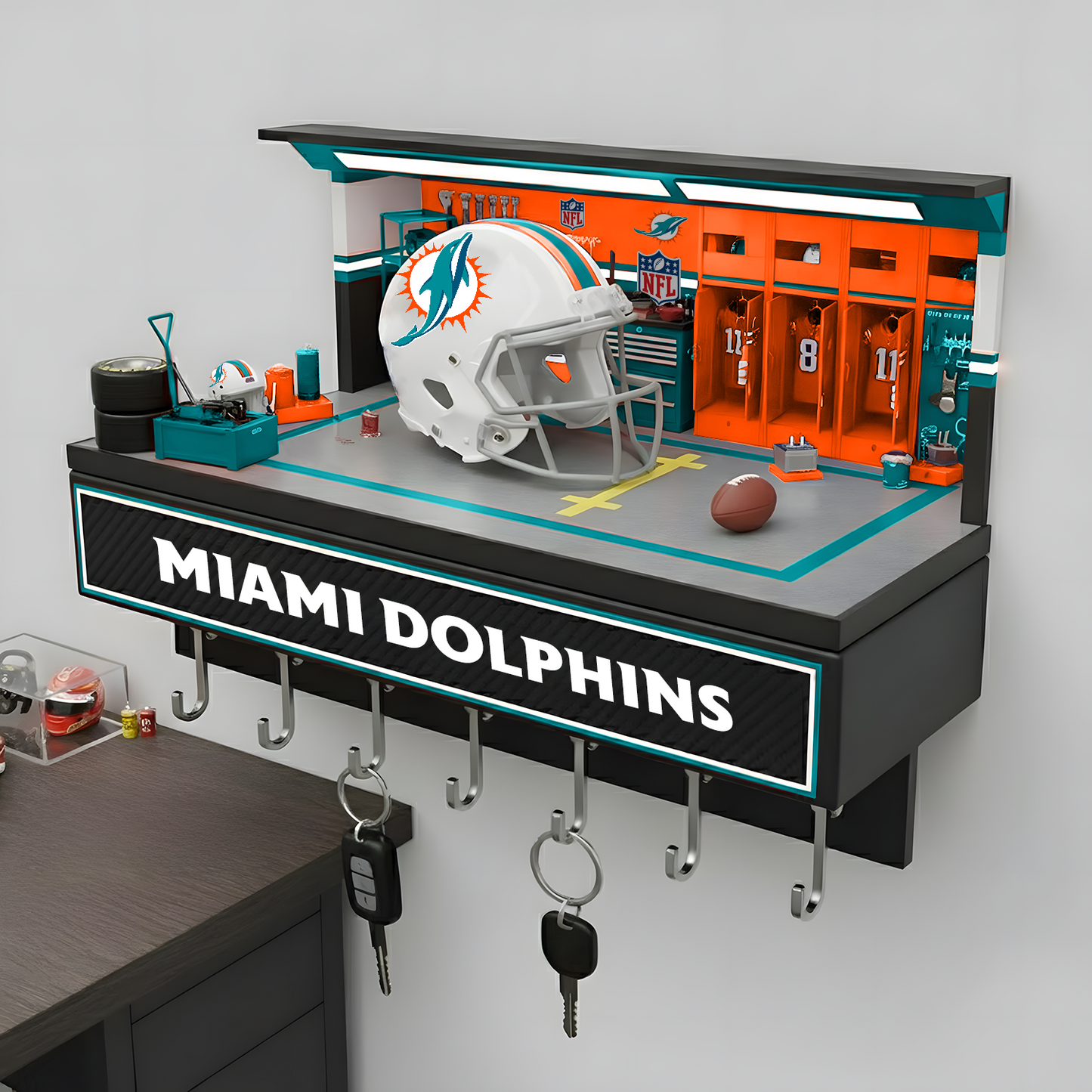 MIA X NFL Decorative key holder in a sporty style NAK NHT