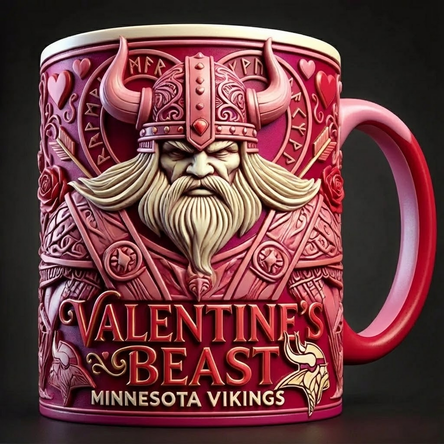 MIN X NFL Love Season Mug - Valentine V2 NAK NHT