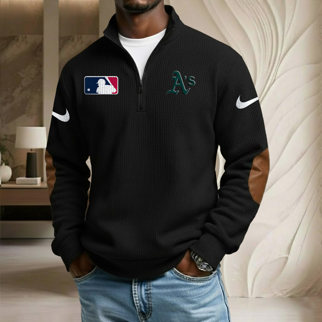 MLB x ATH Sport Team Stand Collar Half-zip Sweatshirt HLP HLPHUONG
