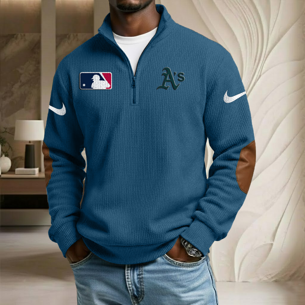MLB x ATH Sport Team Stand Collar Half-zip Sweatshirt HLP HLPHUONG