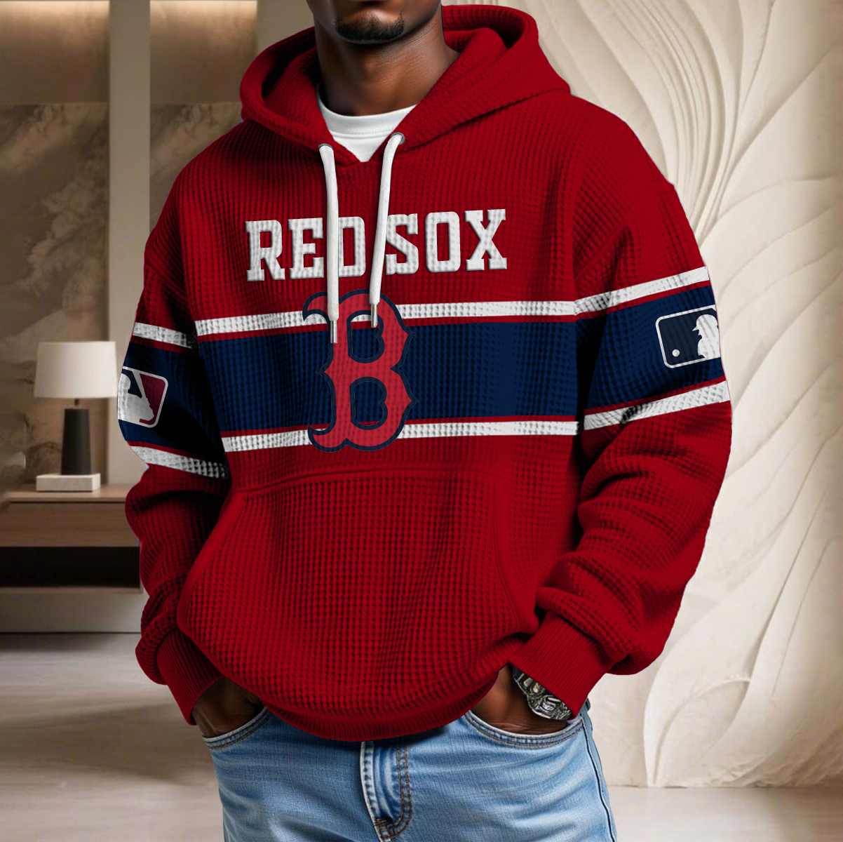 MLB x BOS Waffle Hoodie HLP HLPHUONG