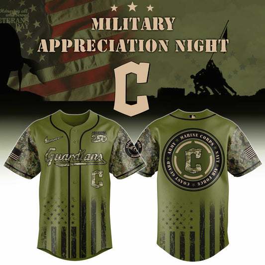 MLB x CLE Military Baseball Jersey HLP HLPHUONG