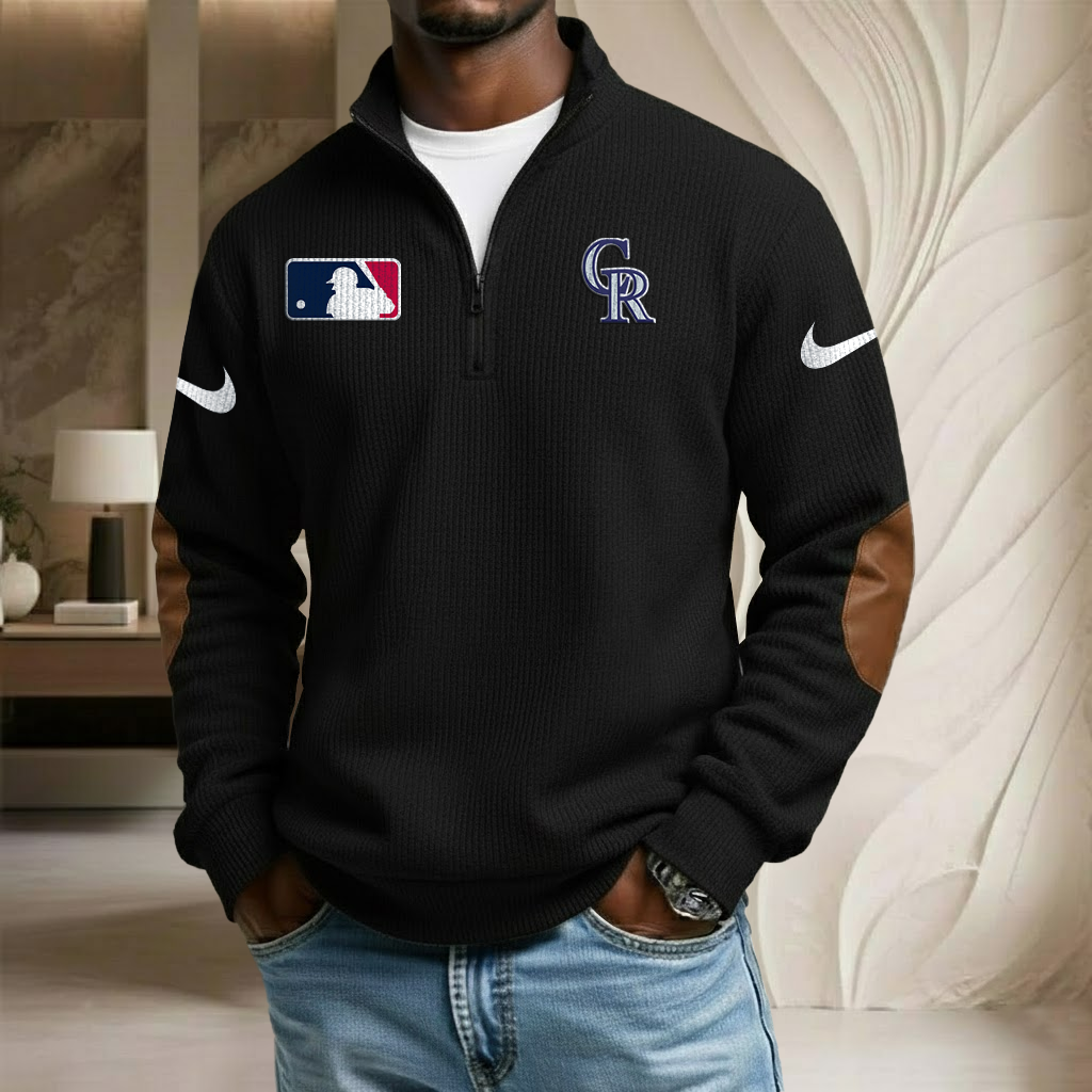 MLB x COL Sport Team Stand Collar Half-zip Sweatshirt HLP HLPHUONG