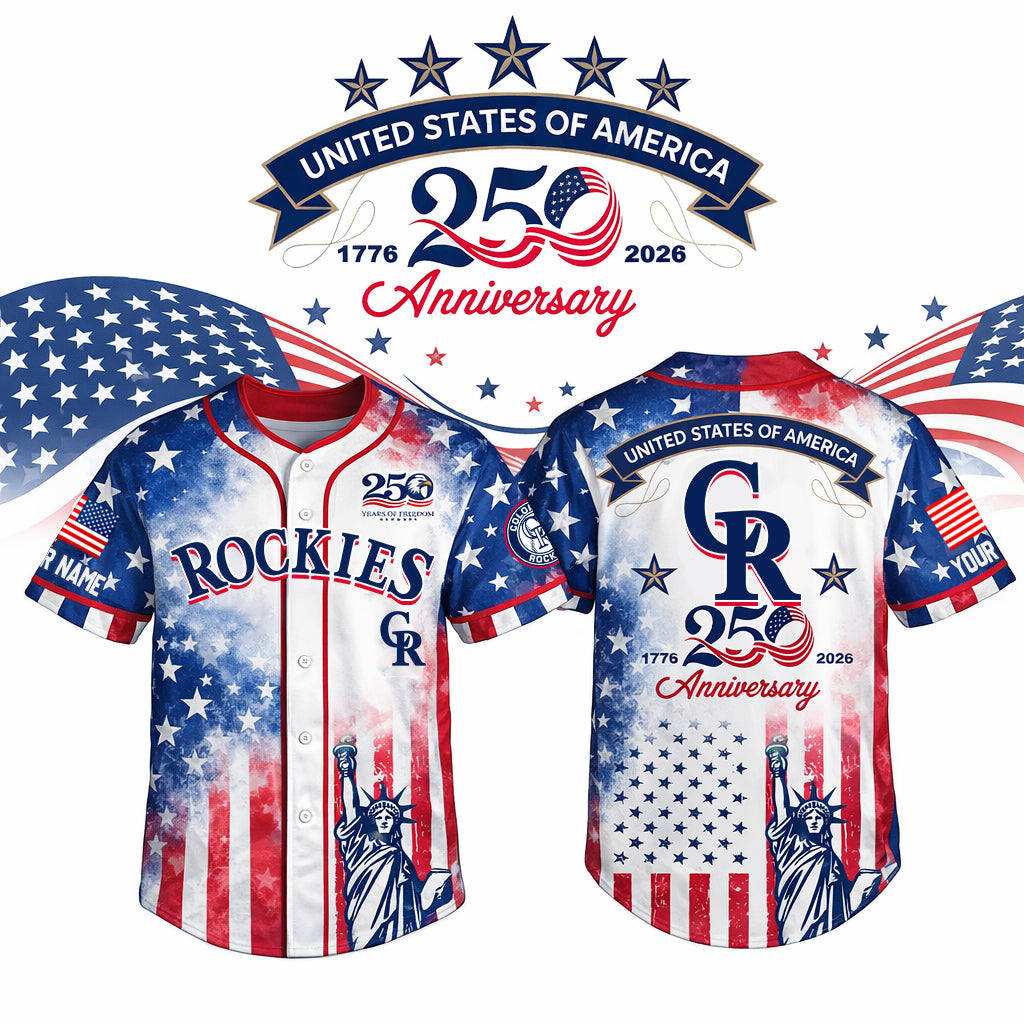 MLB x COL US 250th Anniversary Baseball Jersey HLP HLPHUONG