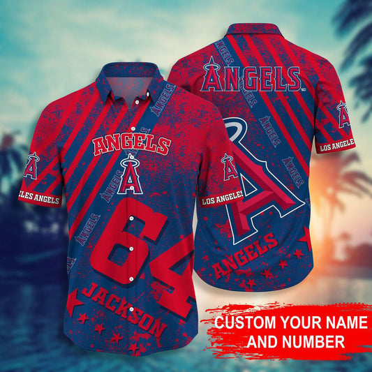 MLB x LAA Personalized Hawaiian Shirt HLP HLPHUONG