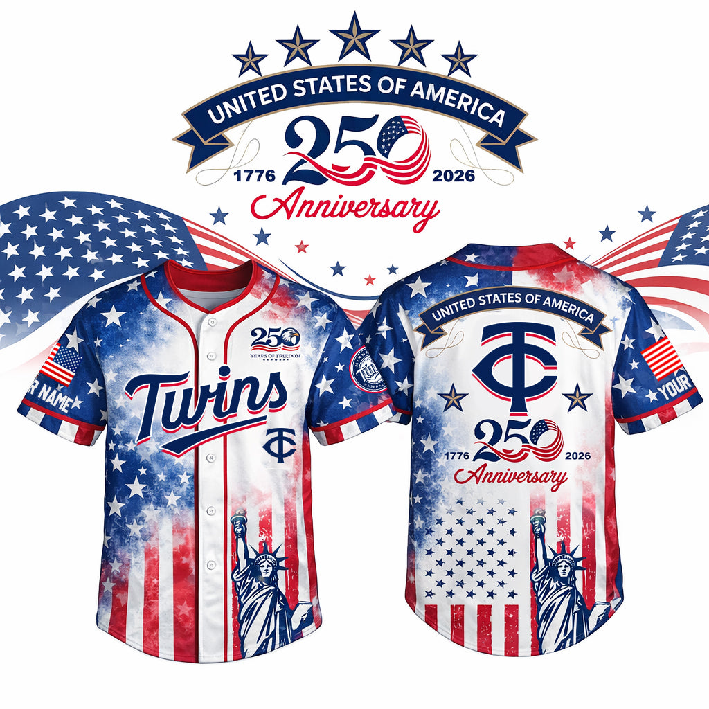 MLB x MIN US 250th Anniversary Baseball Jersey HLP HLPHUONG