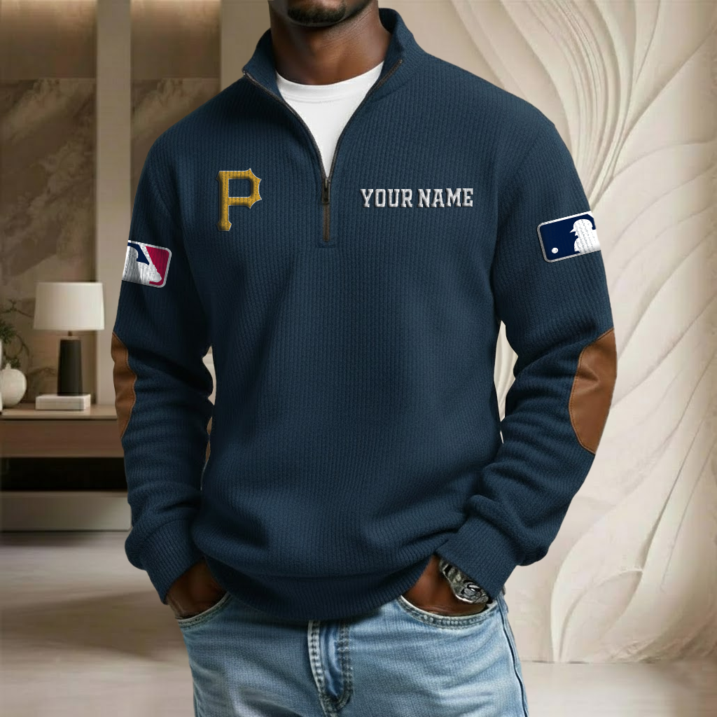 MLB x PP Custom Name Stand Collar Half-zip Sweatshirt HLP HLPHUONG