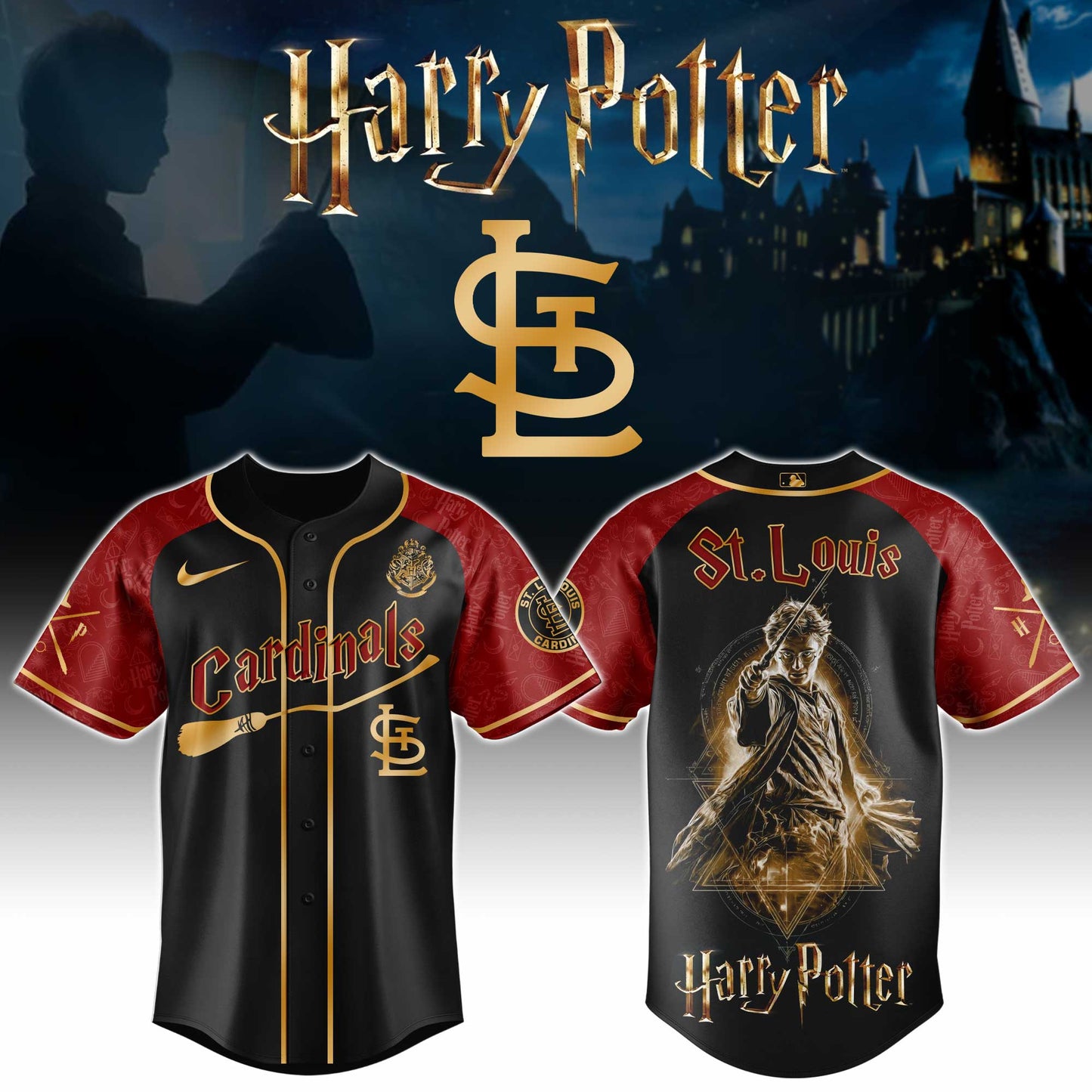 MLB x STL H Potter Baseball Jersey HLP HLPHUONG
