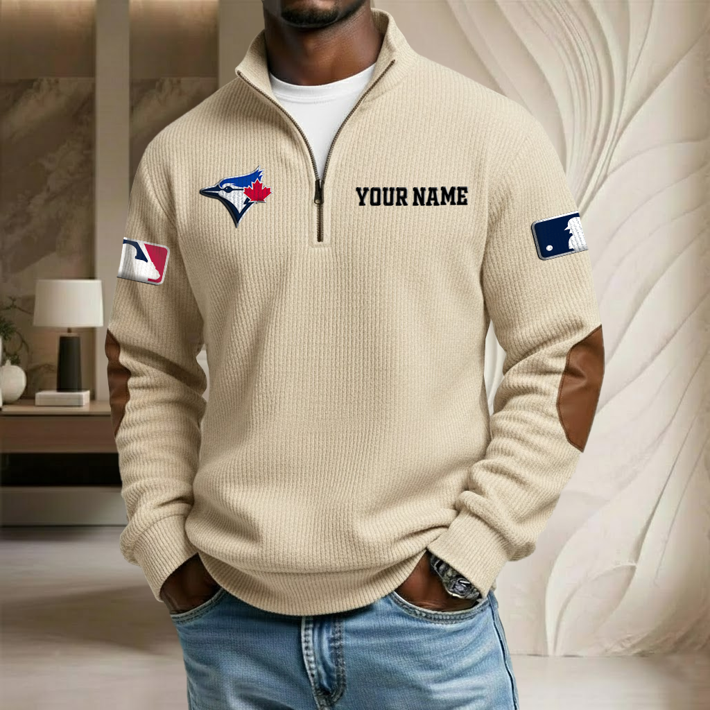 MLB x TBJ Custom Name Stand Collar Half-zip Sweatshirt HLP HLPHUONG