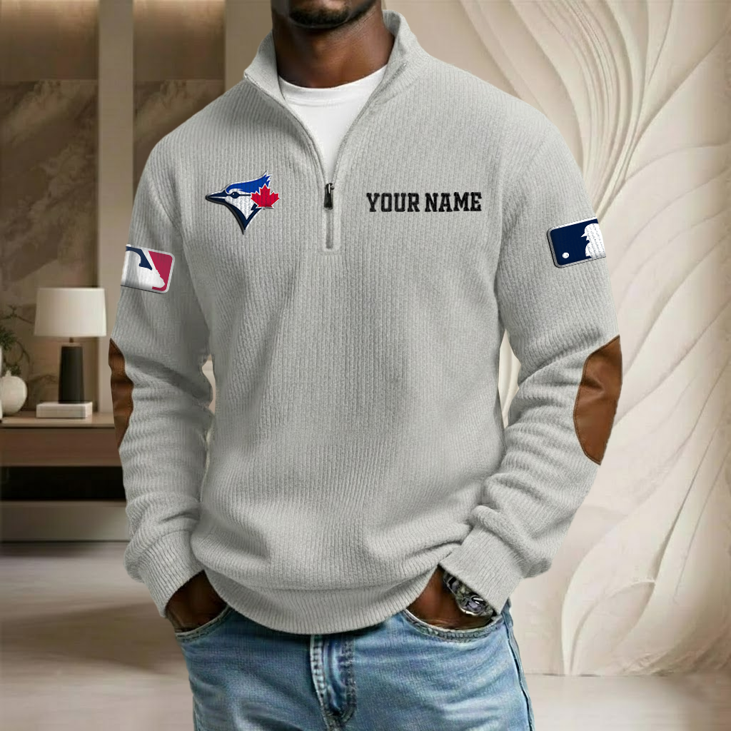 MLB x TBJ Custom Name Stand Collar Half-zip Sweatshirt HLP HLPHUONG