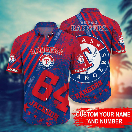 MLB x TEX Personalized Hawaiian Shirt HLP HLPHUONG
