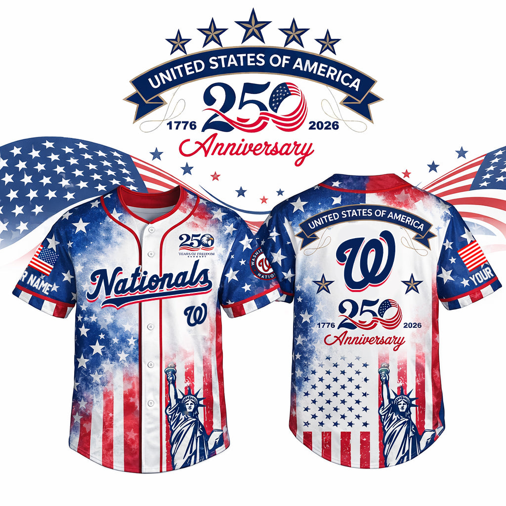 MLB x WAS US 250th Anniversary Baseball Jersey HLP HLPHUONG