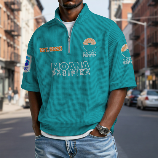 MP x SRP Waffle Short Sleeved Polo Shirt DDT NTL