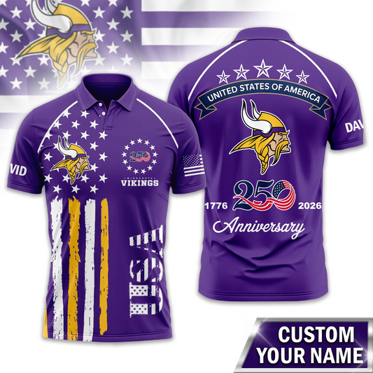 MV Premium NFL American Semiquincentennial Polo Shirt DDT NTL