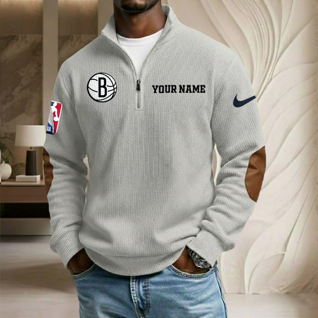 NBA x BRO Custom Name Stand Collar Half-zip Sweatshirt HLP HLPHUONG