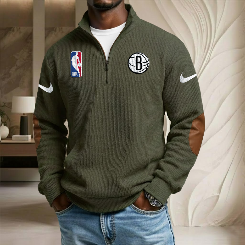 NBA x BRO Sport Team Stand Collar Half-zip Sweatshirt HLP HLPHUONG