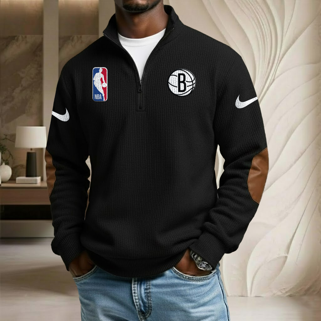 NBA x BRO Sport Team Stand Collar Half-zip Sweatshirt HLP HLPHUONG