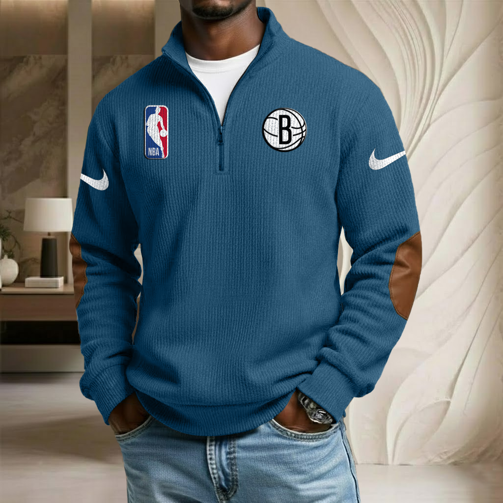 NBA x BRO Sport Team Stand Collar Half-zip Sweatshirt HLP HLPHUONG