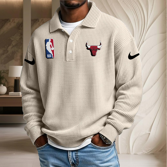NBA x CB Waffle Three Button Lapel Polo HLP HLPHUONG