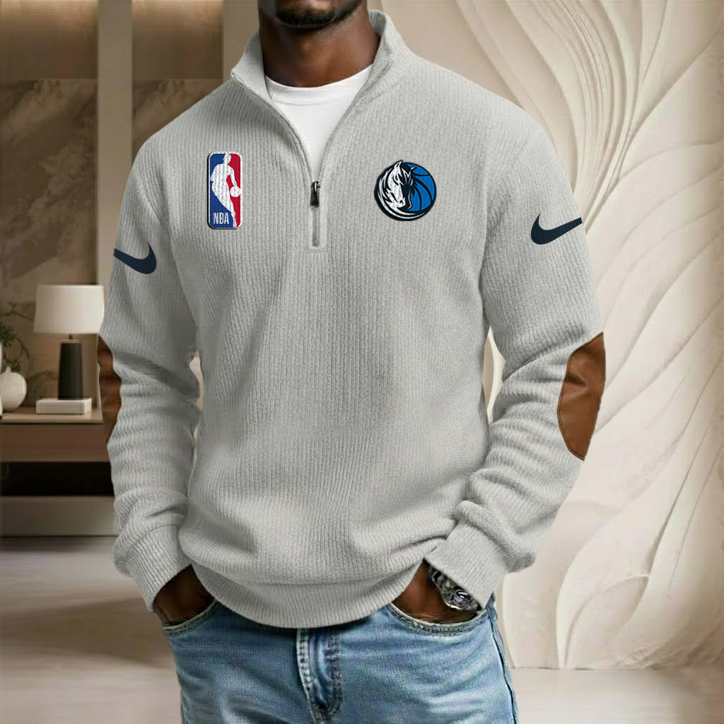 NBA x DAL Sport Team Stand Collar Half-zip Sweatshirt HLP HLPHUONG