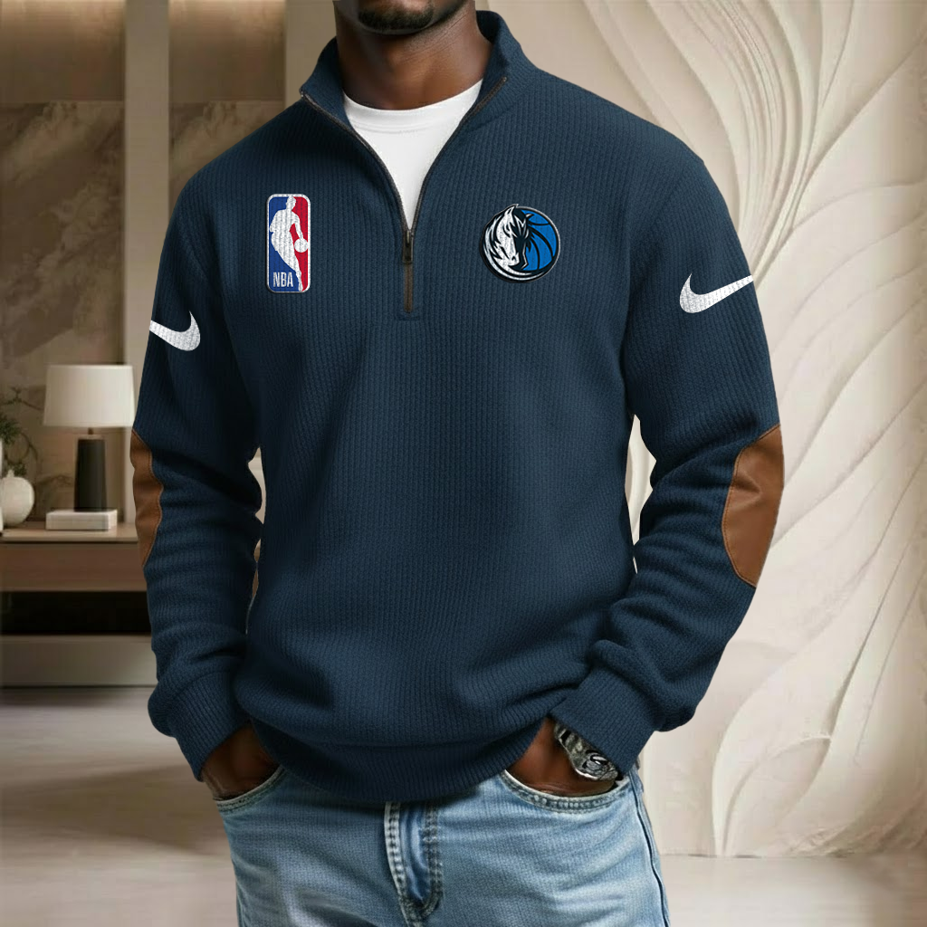 NBA x DAL Sport Team Stand Collar Half-zip Sweatshirt HLP HLPHUONG
