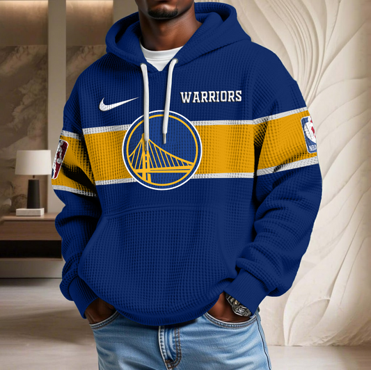 NBA x GSW Basketball Waffle Hoodie HLP HLPHUONG