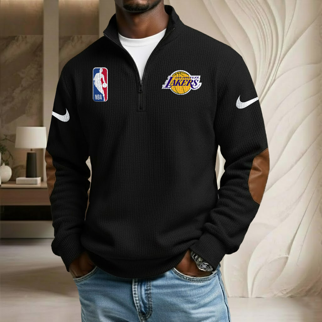 NBA x LAK Sport Team Stand Collar Half-zip Sweatshirt HLP HLPHUONG